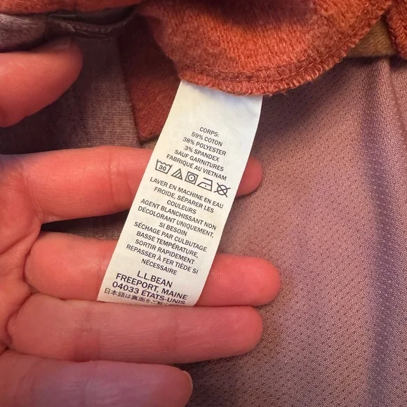 LL Bean Women's L.L.Bean Cozy Mixed-Knit Pullover, Colorblock, like new - Picture 6 of 8